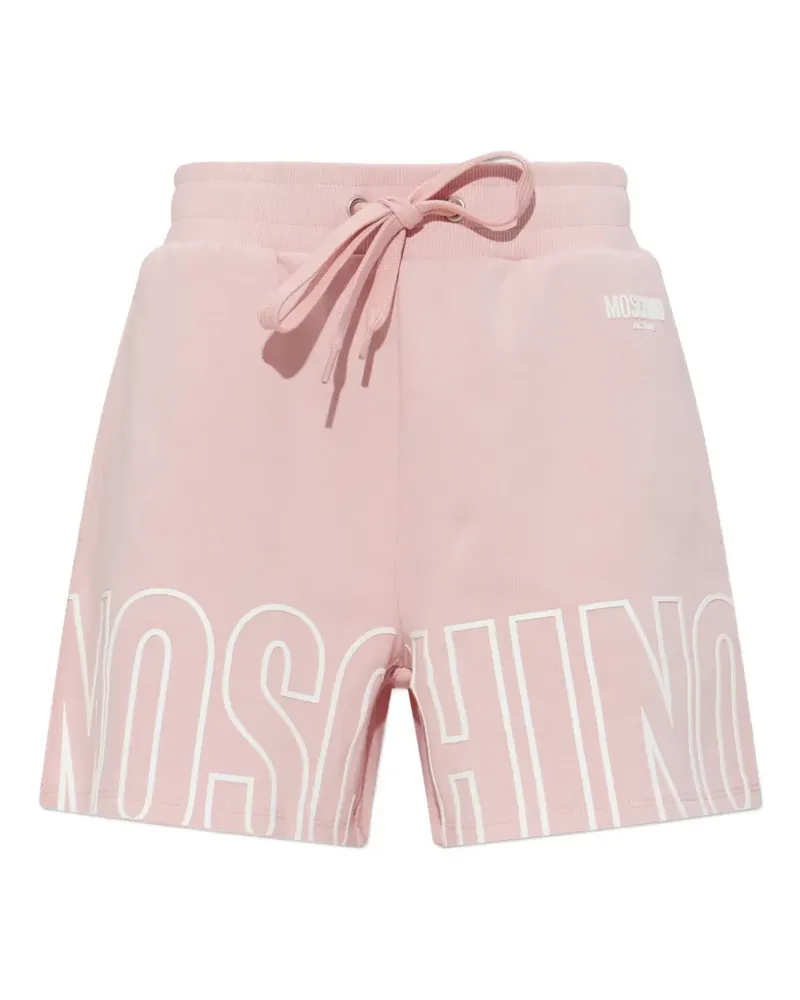 Moschino logo-print shorts - Rosa Rosa