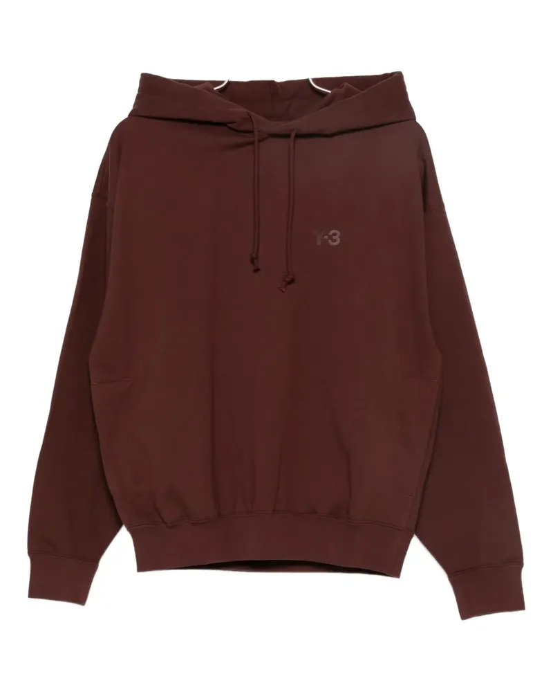 Y-3 Hoodie mit Logo-Print - Braun Braun