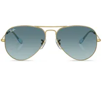 Pilotenbrille mit Farbverlauf - Gold