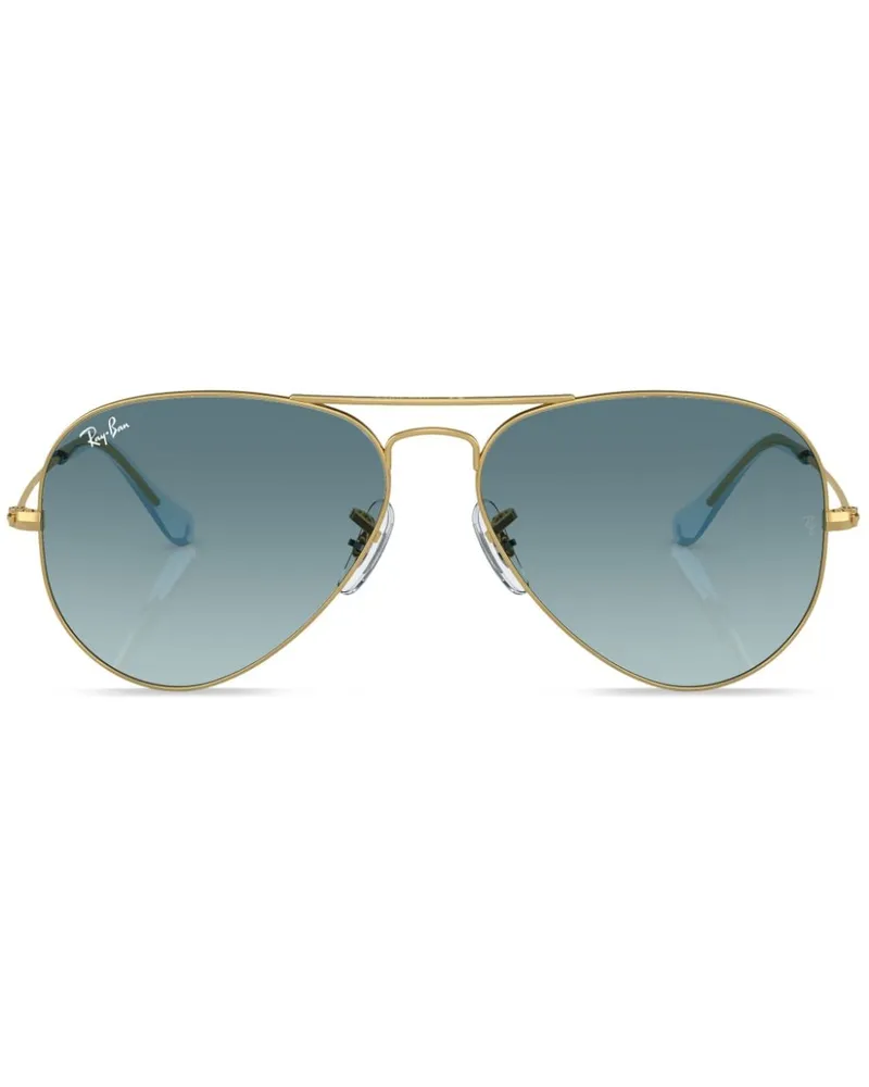 Ray Ban Pilotenbrille mit Farbverlauf - Gold Gold