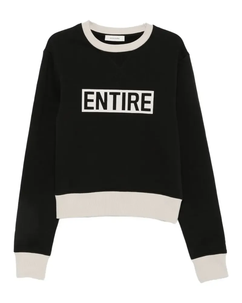 Entire Studios logo-print panelled sweatshirt - Grün Grün