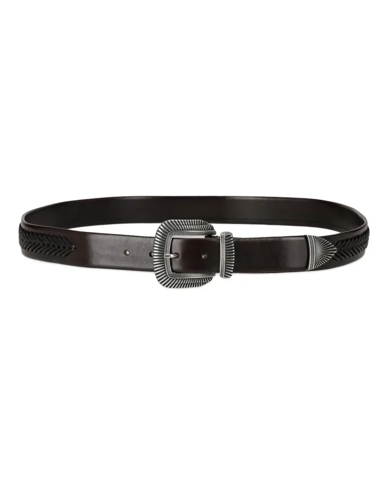 Fortela Clayton carved-buckle belt - Braun Braun