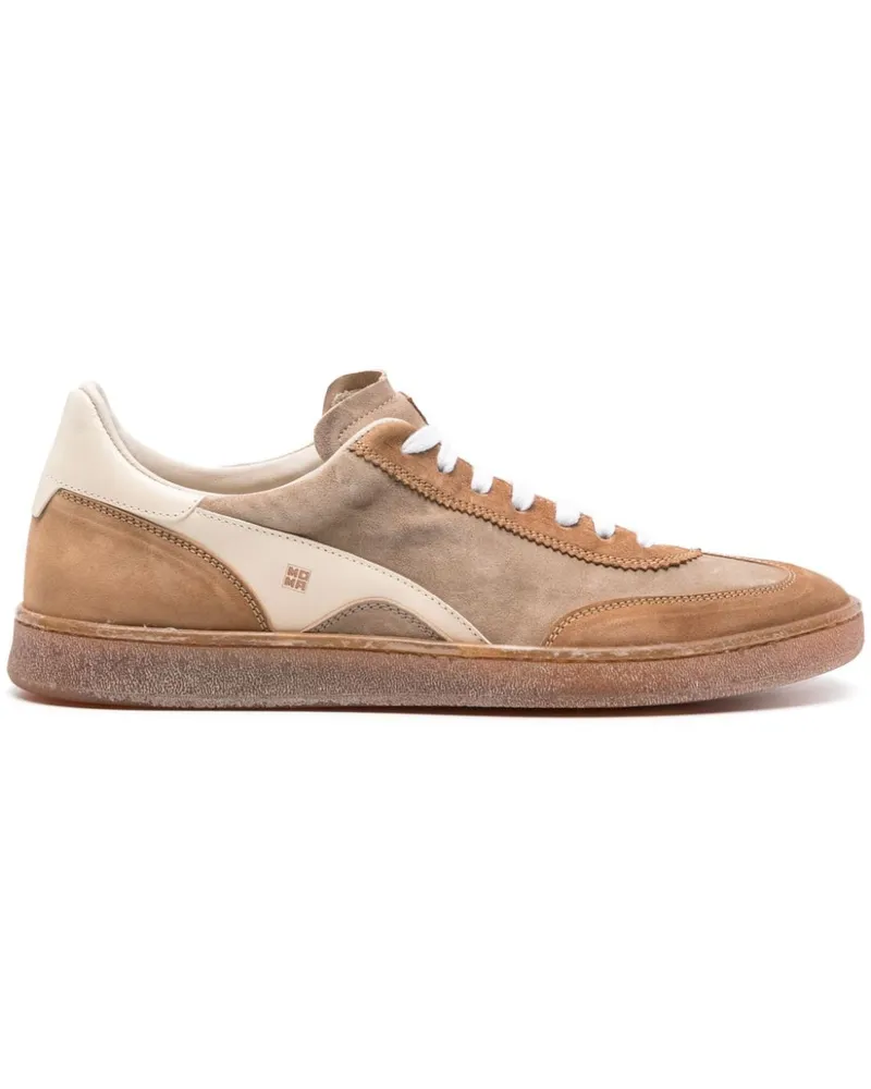 Moma Sneakers mit Wildledereinsätzen - Nude Nude