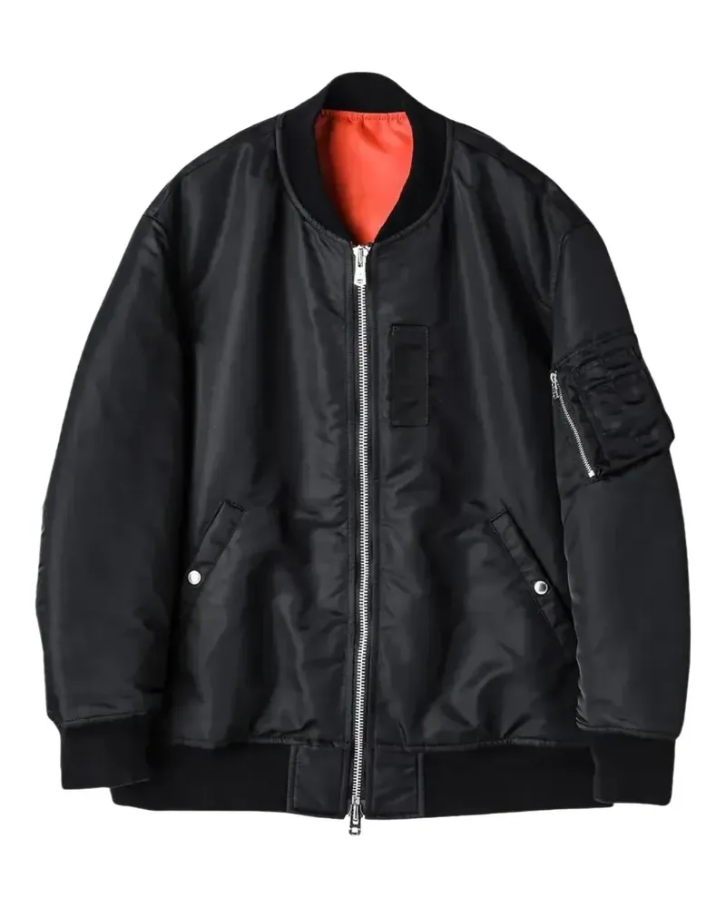 TheSoloIst Black" Bomberjacke mit Reißverschluss - Schwarz Schwarz