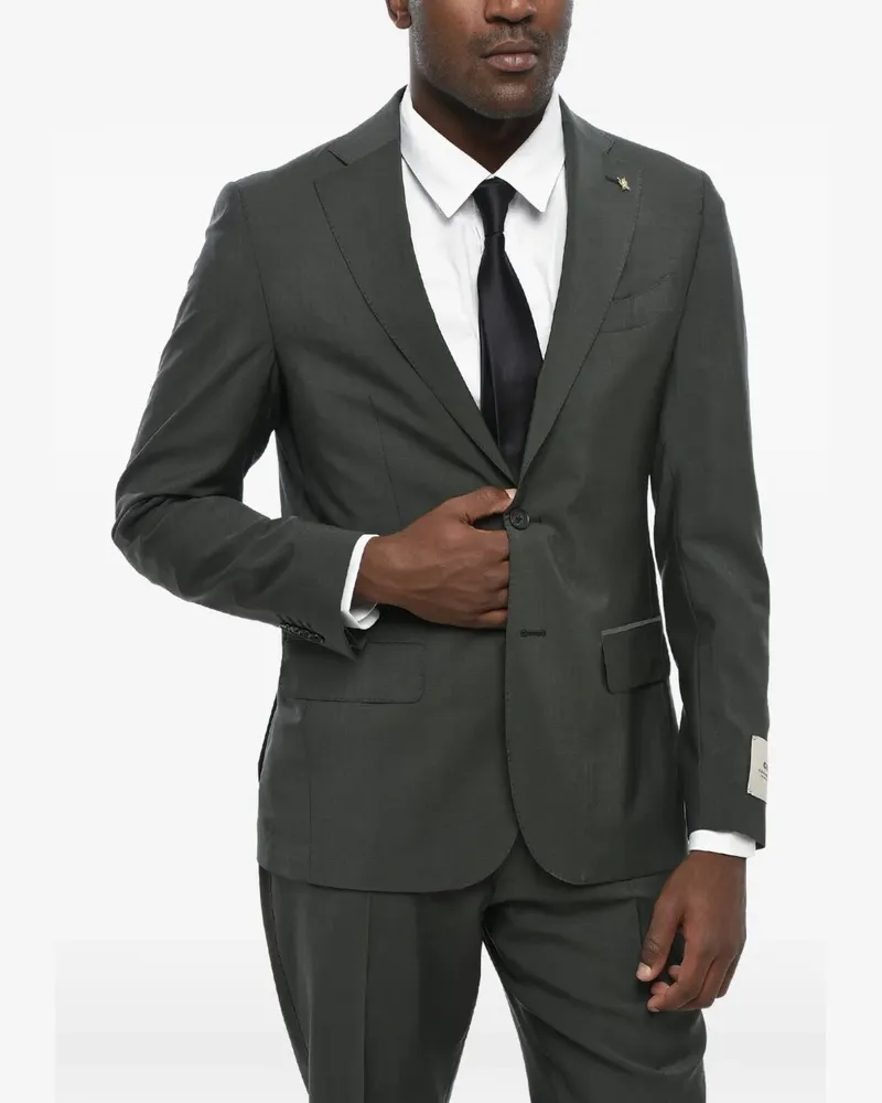Corneliani single-breasted flap-pocket suit - Grau Grau