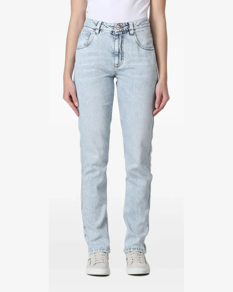 Brunello Cucinelli five-pocket straight-leg jeans - Blau Blau