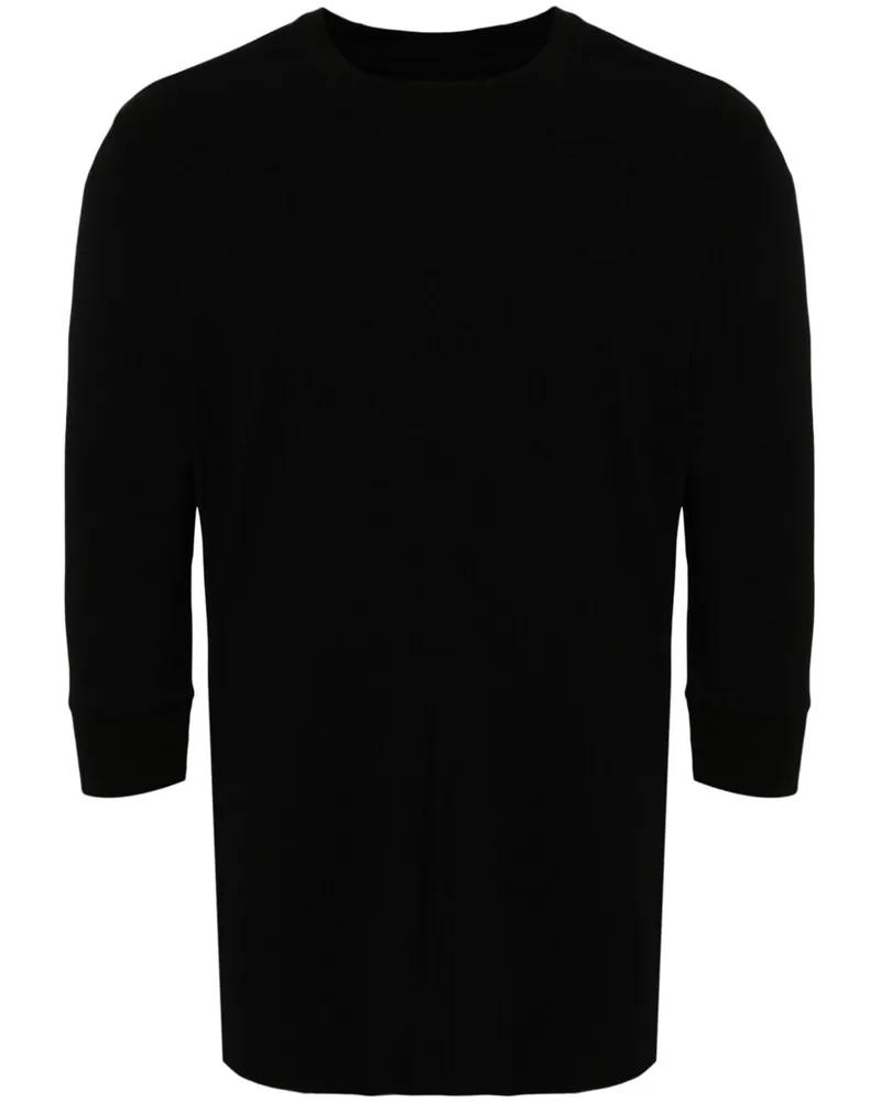 THOM KROM T-Shirt mit Nahtdetail Schwarz