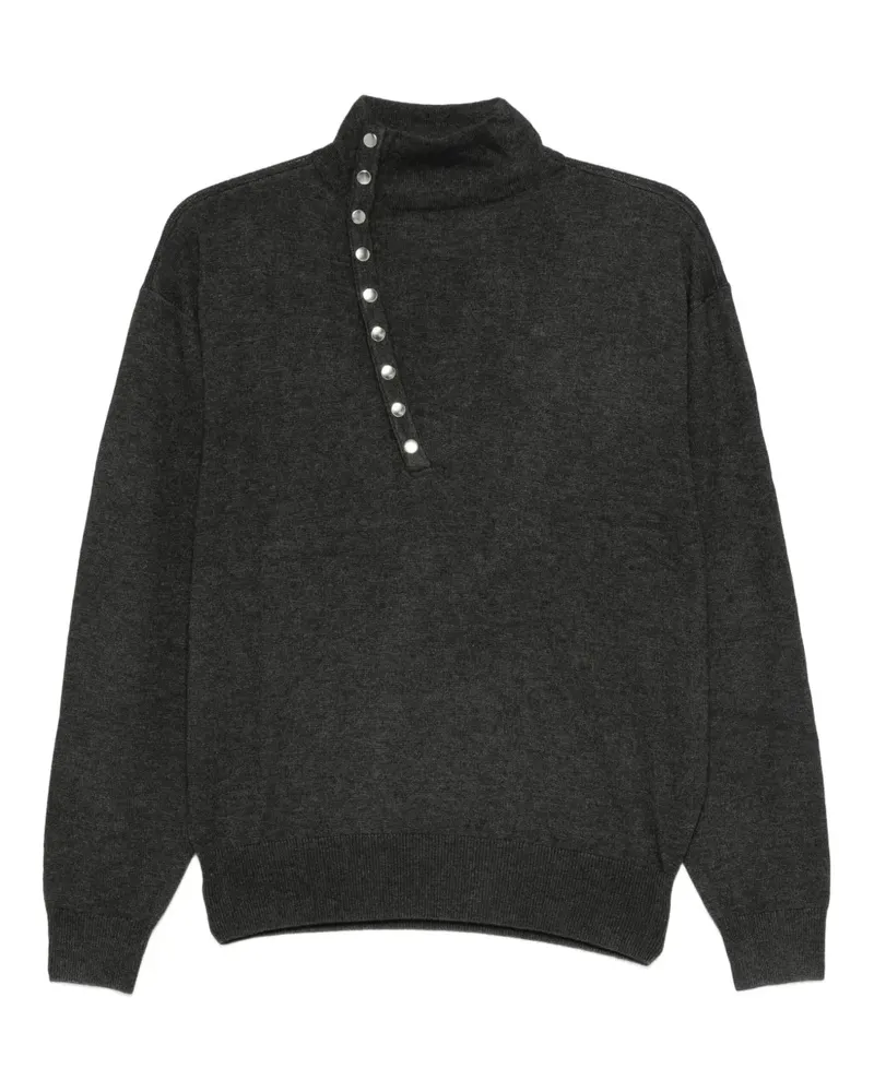 Isabel Marant Calsia Pullover mit Stehkragen - Grau Grau