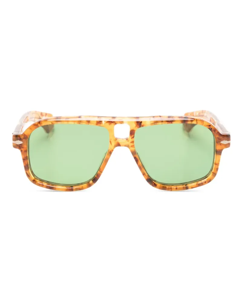 Jacques Marie Mage Elkhart light gold sunglasses - Braun Braun