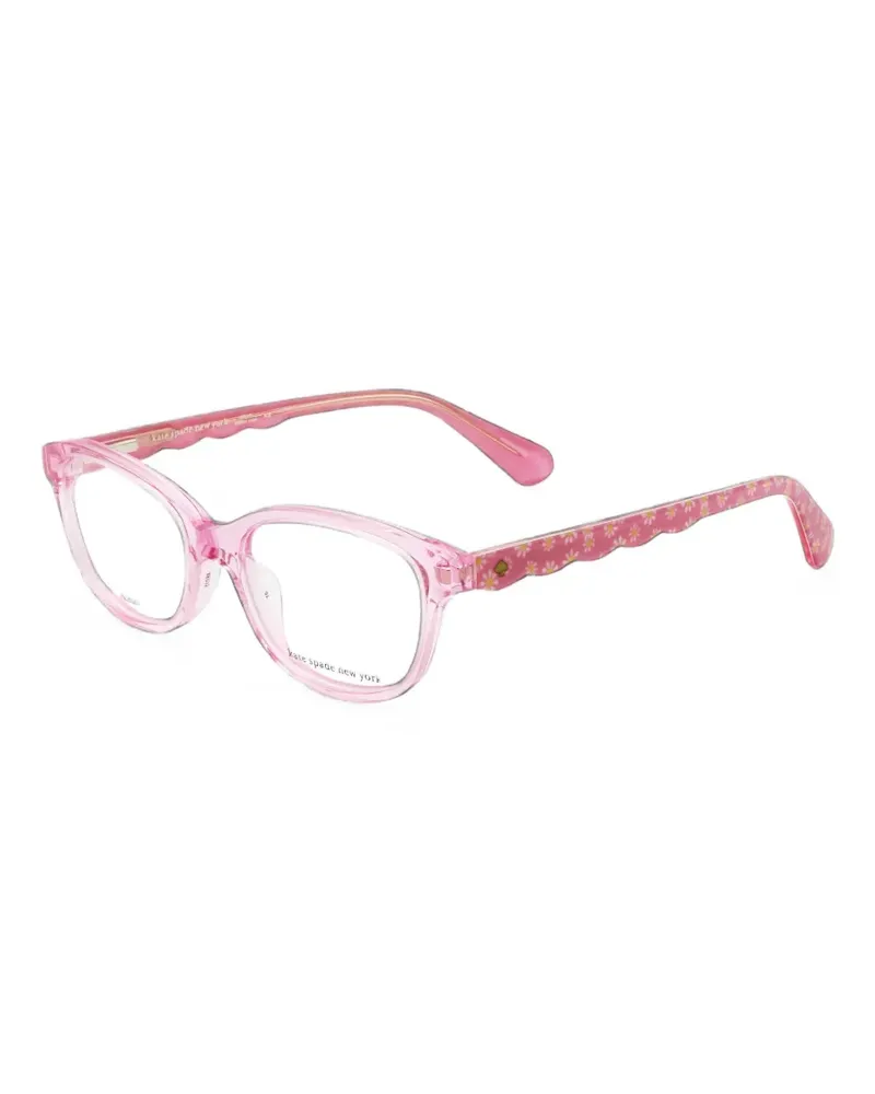 Kate Spade Jemma floral-print rectangle-frame glasses - Rosa Rosa