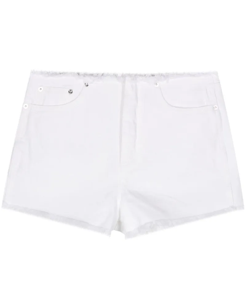 Michael Kors Ausgefranste Jeans-Shorts - Weiß Weiß
