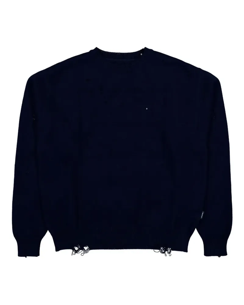 PACCBET RASSVET Pullover im Distressed-Look - Blau Blau