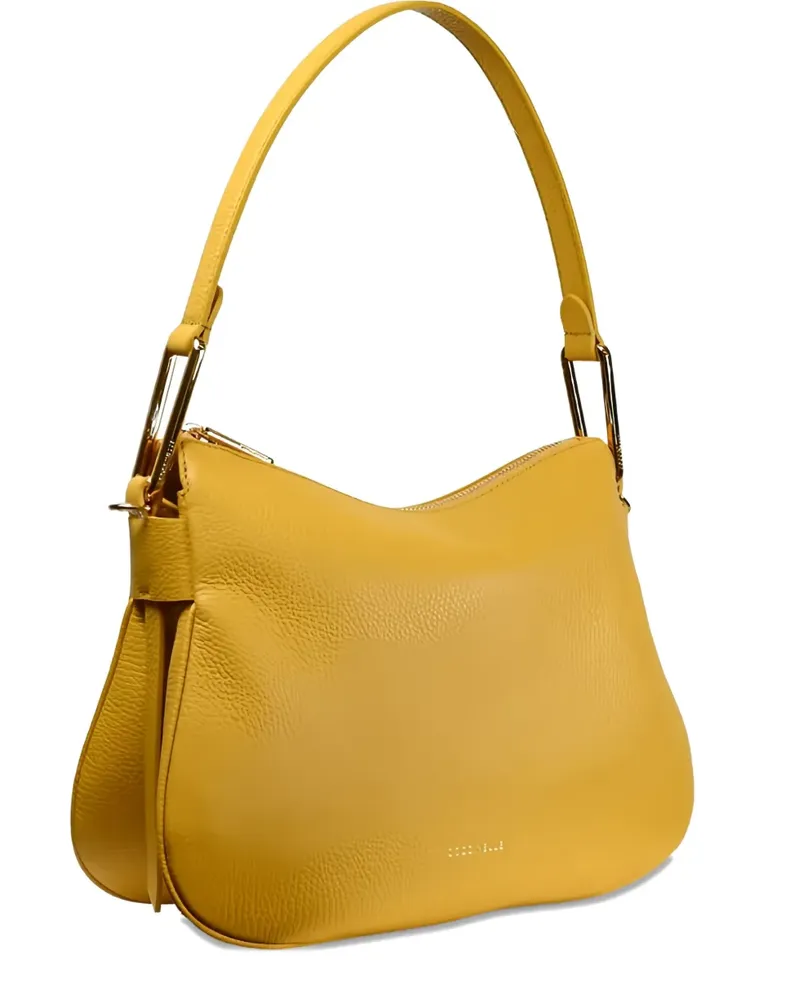 Coccinelle curved leather shoulder bag - Gelb Gelb