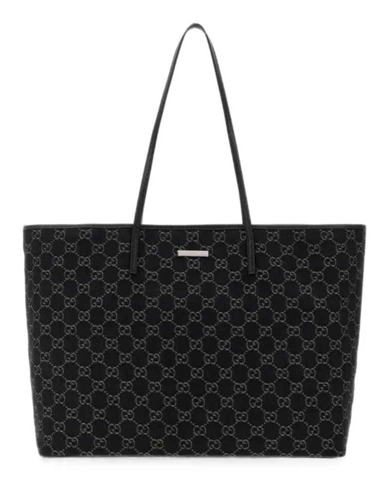 Gucci Große GG Tribeca Schultertasche mit Monogramm - Schwarz Schwarz