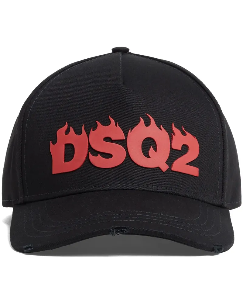 Dsquared2 Baseballkappe mit Logo-Prägung - Schwarz Schwarz