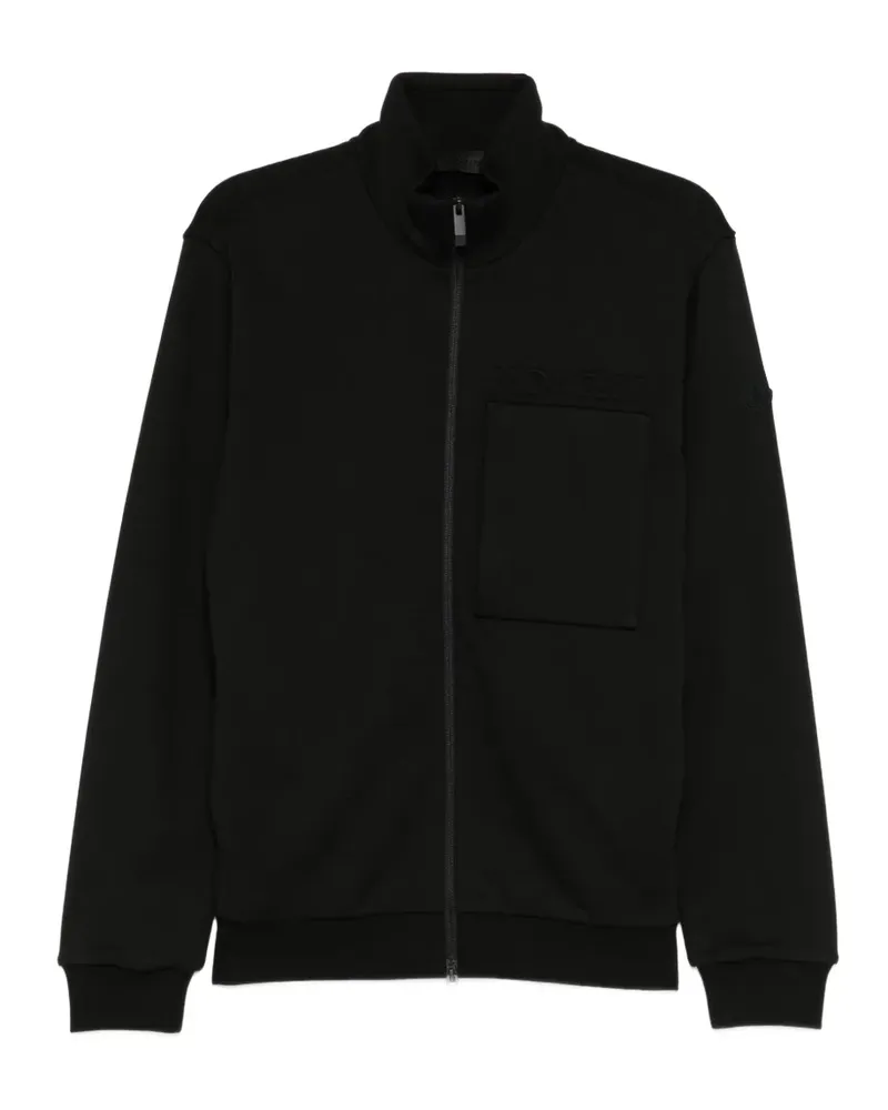 Moncler Jacke mit Logo-Stickerei - Schwarz Schwarz