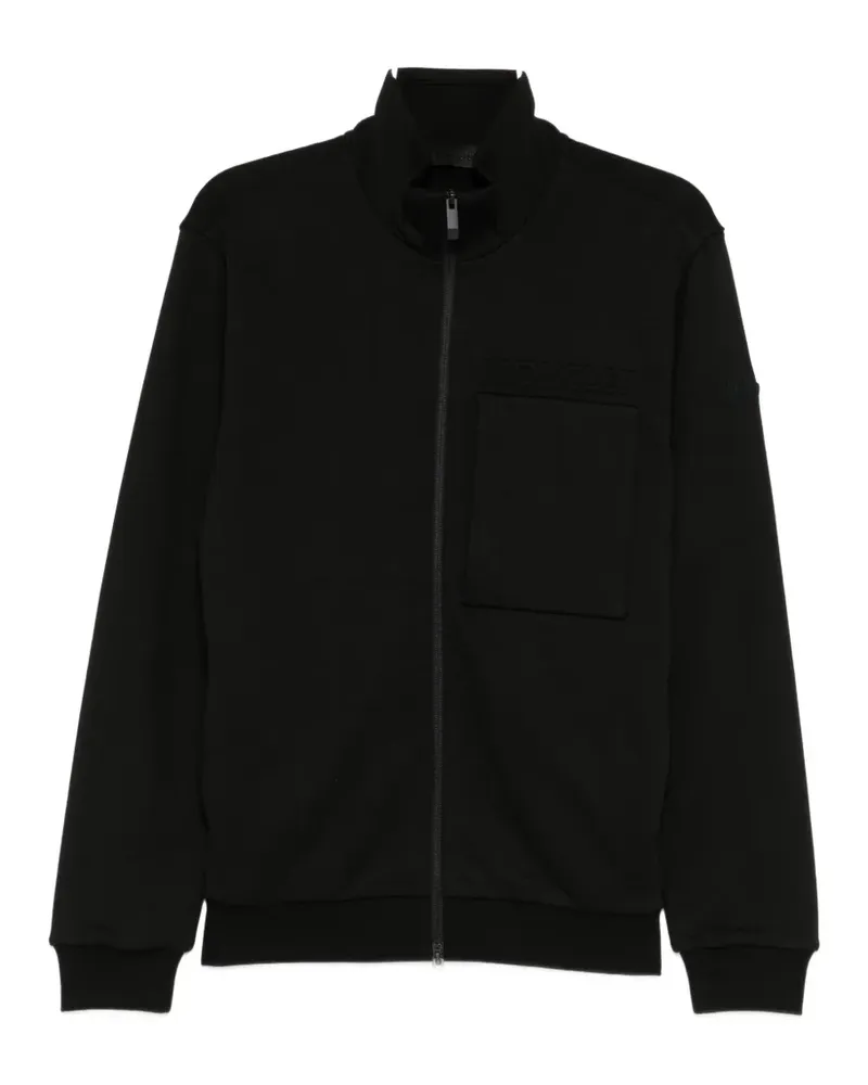Moncler Jacke mit Logo-Stickerei - Schwarz Schwarz