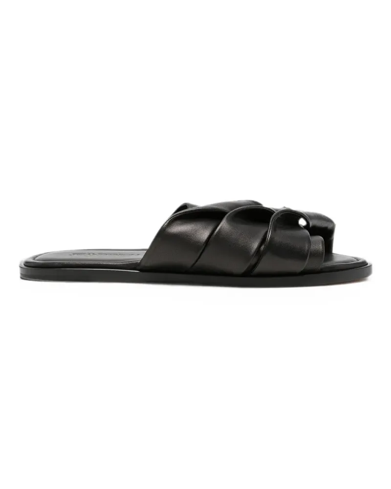 J.W.Anderson Sandalen mit überkreuzten Riemen - Schwarz Schwarz