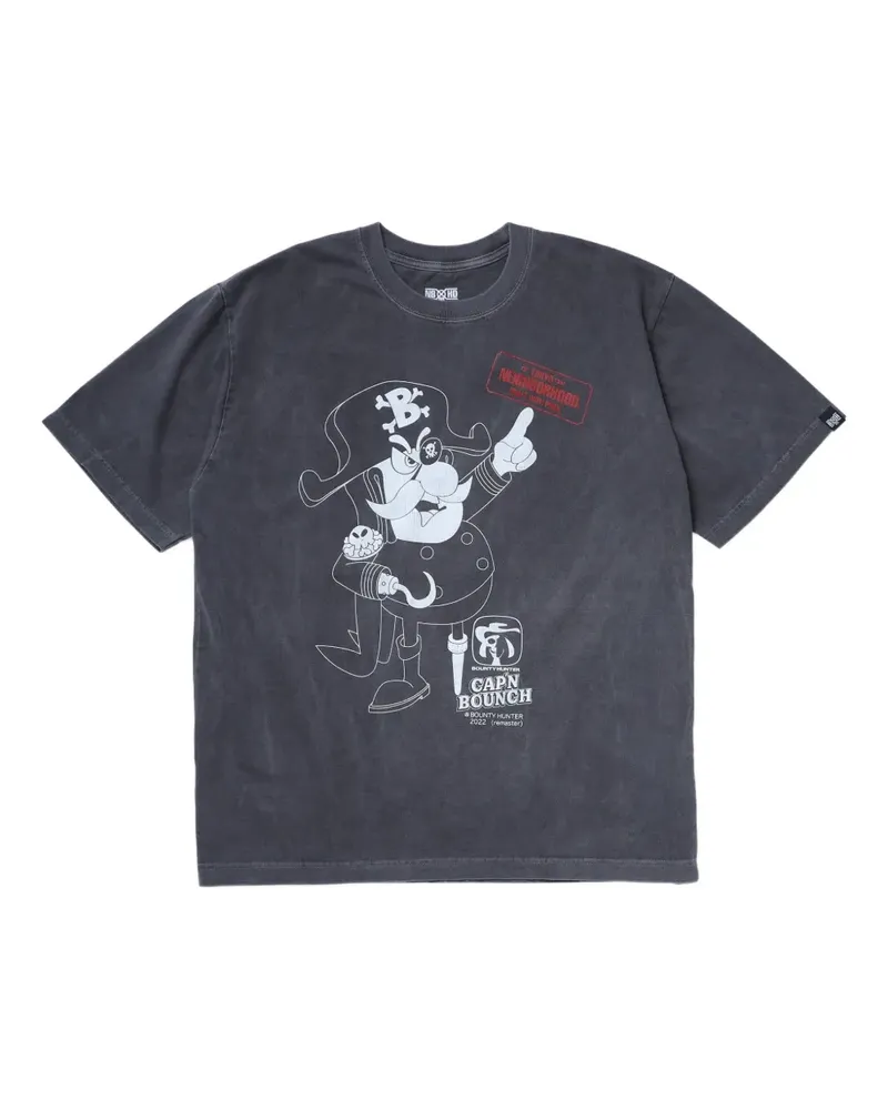 Neighborhood x Bounty Hunter T-Shirt mit grafischem Print - Schwarz Schwarz