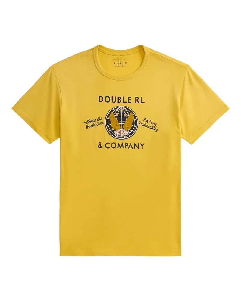Ralph Lauren T-Shirt mit Slogan-Print - Gelb Gelb