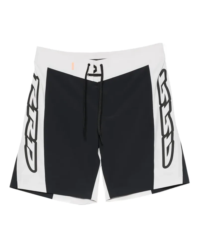 Roberto Ricci Designs Surfshorts mit Logo-Print - Schwarz Schwarz