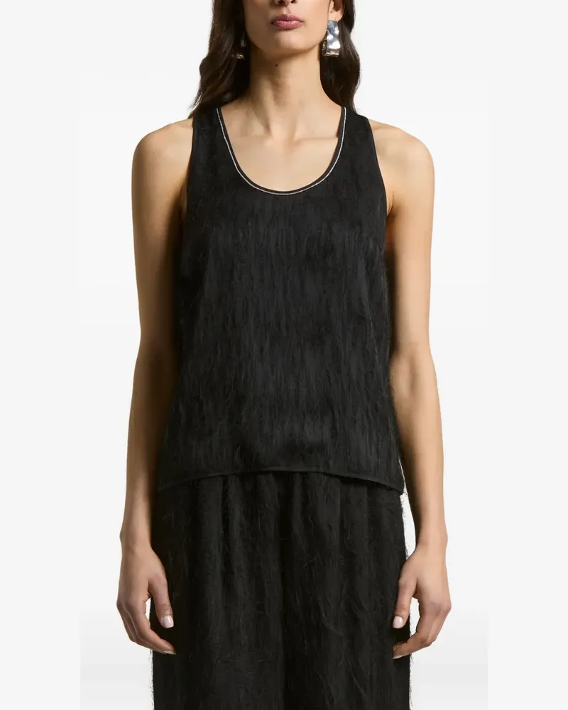 Peserico Tanktop mit Racerback - Schwarz Schwarz