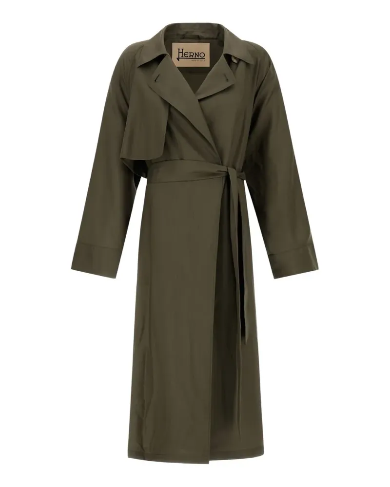 Herno belted trench coat - Grün Grün