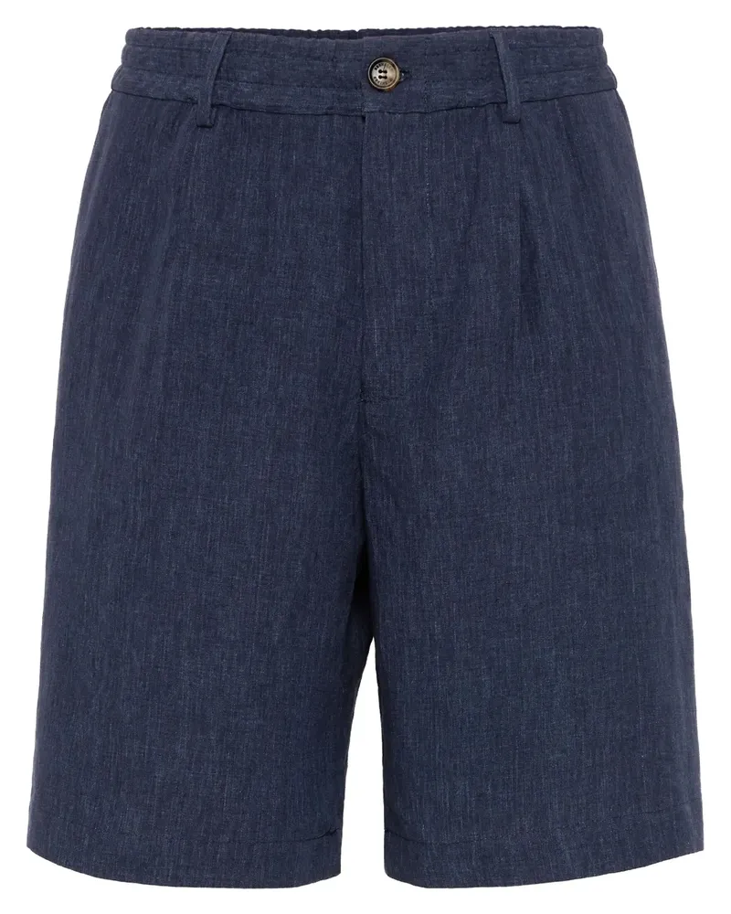 Brunello Cucinelli Délavé Bermudas - Blau Blau