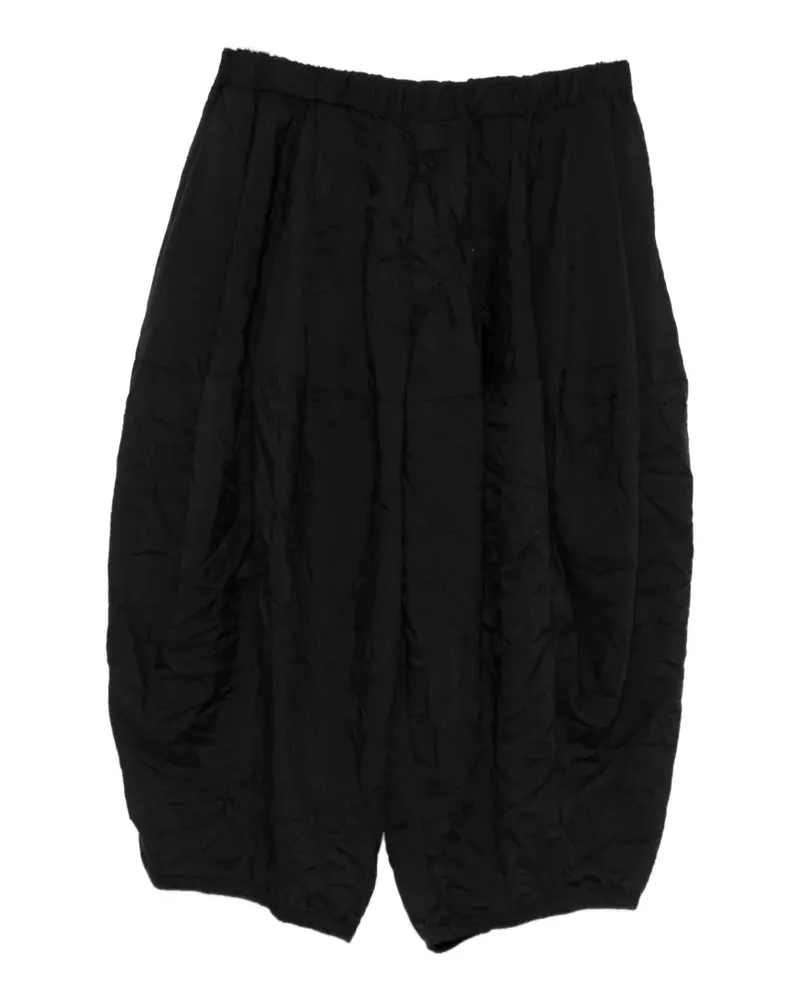 Comme des Garçons crinkled balloon-leg trousers - Schwarz Schwarz
