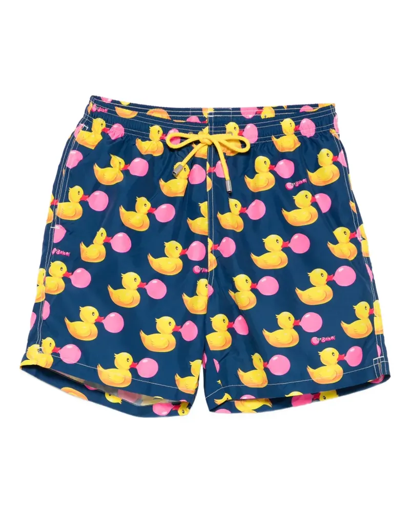 MC2 Saint Barth x Big Babol Lighting duck-print drawstring swim shorts - Blau Blau