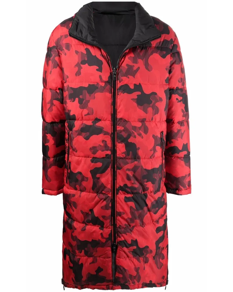 Michael Kors Wendbarer Mantel mit Camouflage-Print - Rot Rot
