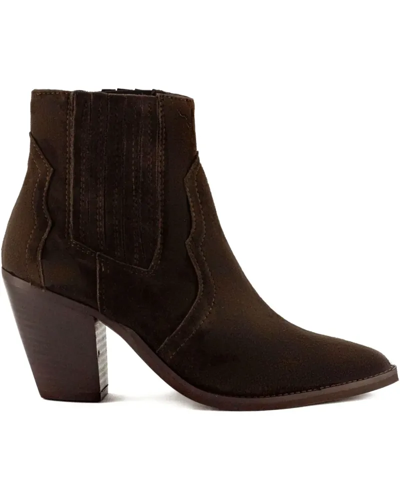 Julie Dee Stiefel mit spitzer Kappe 70mm - Braun Braun