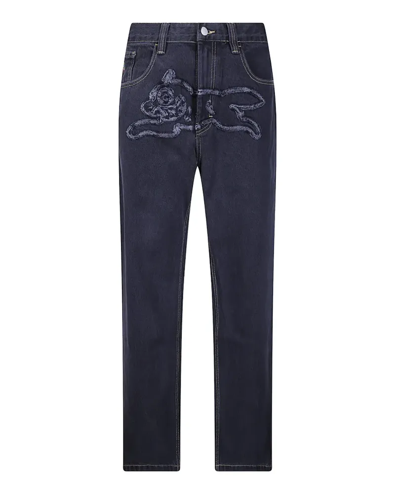ICECREAM Running Dog embroidered jeans - Schwarz Schwarz