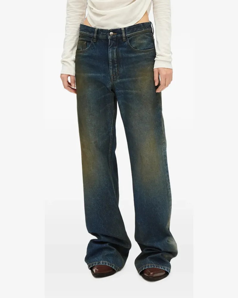 Ann Demeulemeester Genoveva Jeans mit Stone-Wash-Effekt - Blau Blau