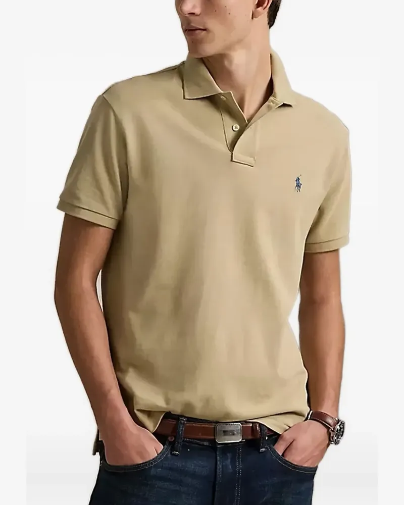 Ralph Lauren Poloshirt mit Logo-Stickerei - Nude Nude