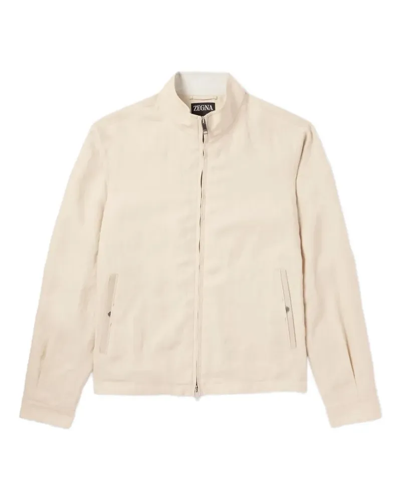 Ermenegildo Zegna zip jacket - Nude Nude