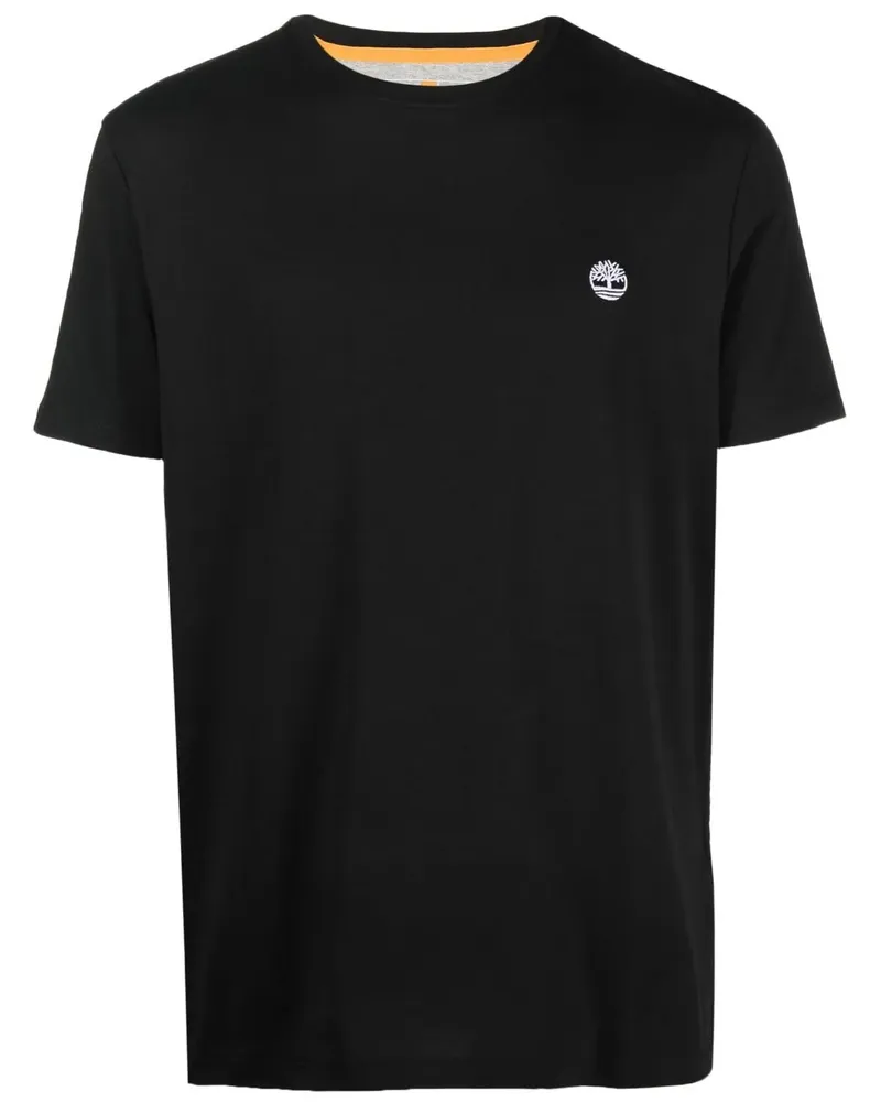 Timberland T-Shirt mit Logo-Stickerei - Schwarz Schwarz
