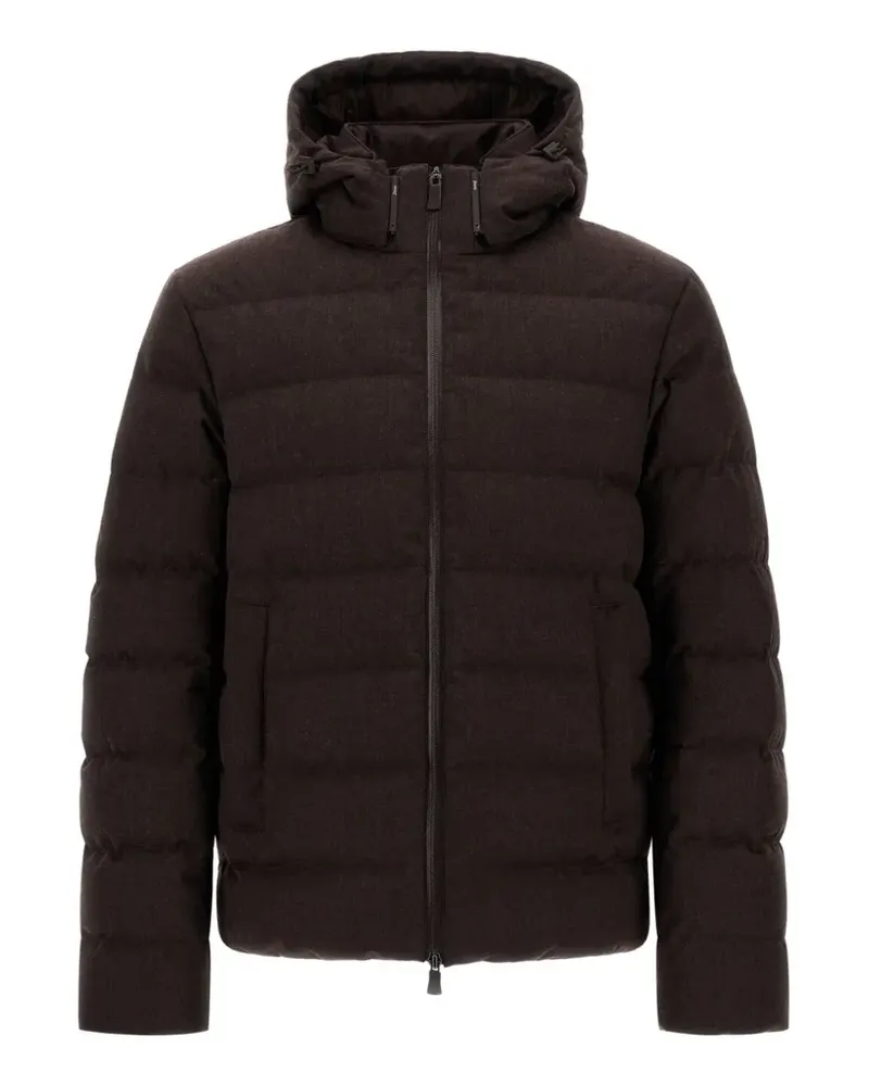Herno Gesteppte Kapuzenjacke - Braun Braun
