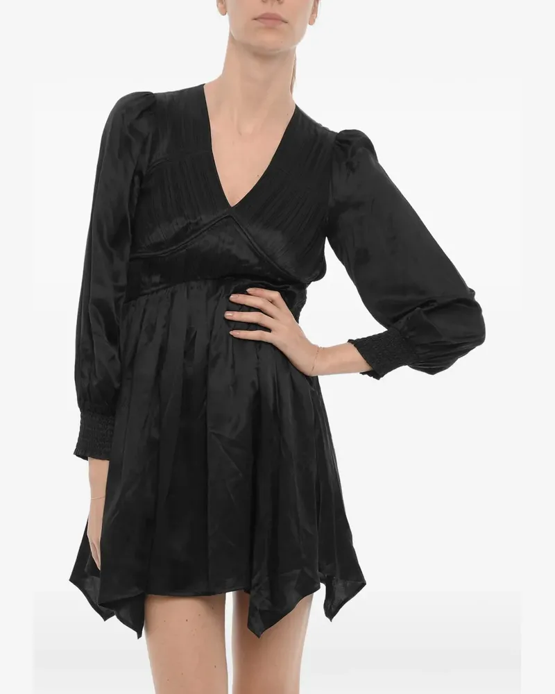 AllSaints Minikleid mit langen Ärmeln - Schwarz Schwarz