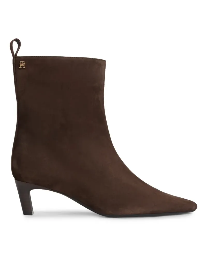 Tommy Hilfiger Spitze Stiefeletten aus Wildleder - Braun Braun