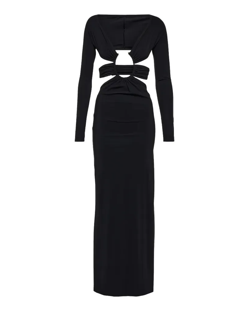 Christopher Esber cut-out ruched maxi dress - Schwarz Schwarz