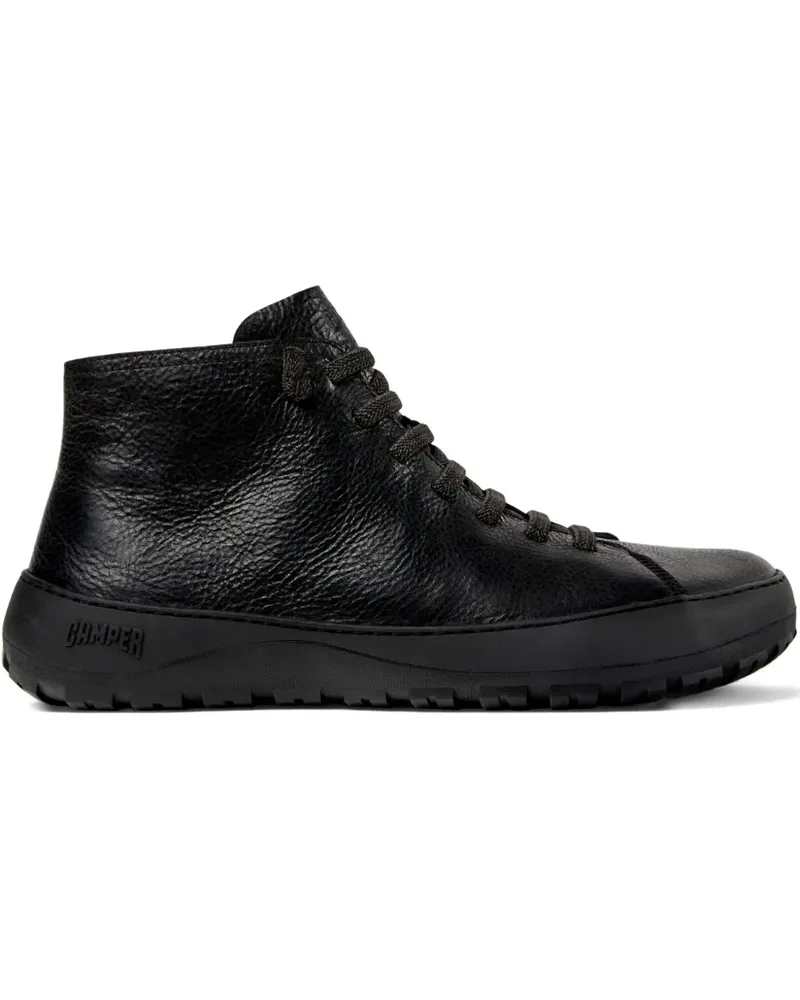 Camper Knöchelhohe Schnürstiefel - Schwarz Schwarz