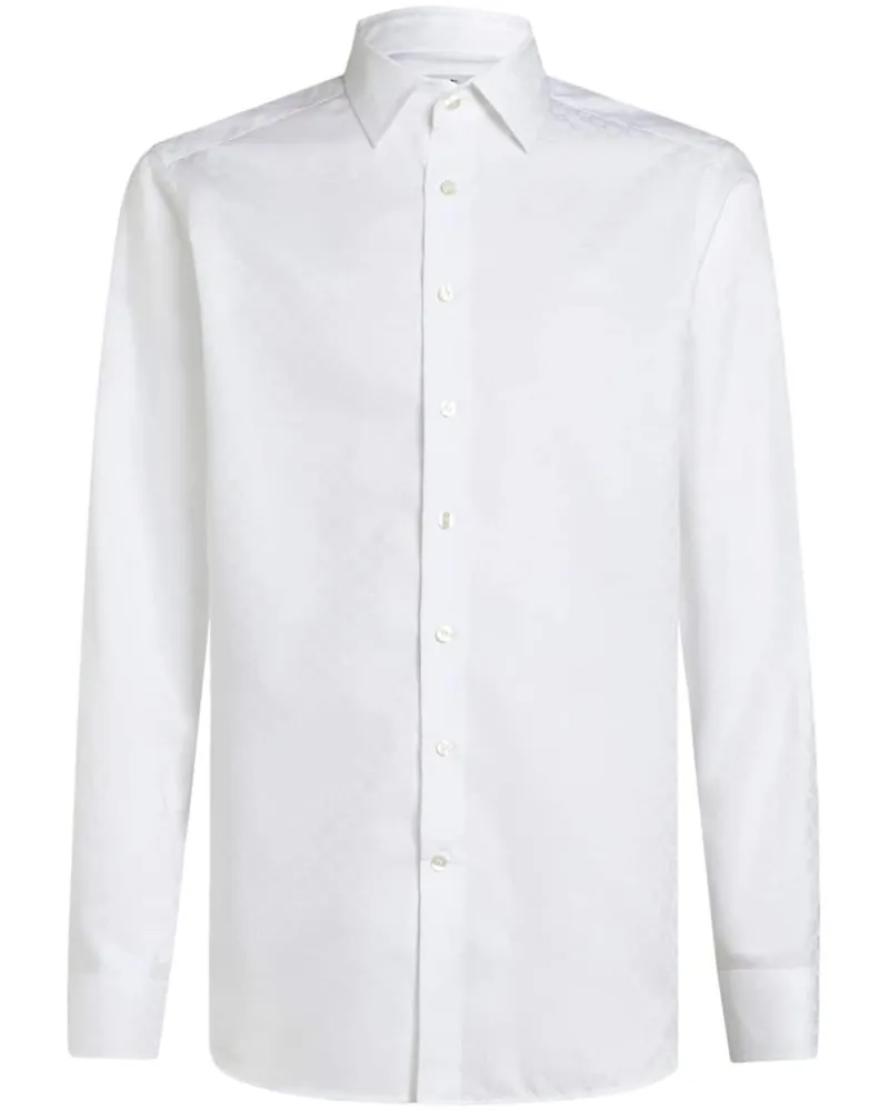 Etro Hemd aus Jacquard - Weiß Weiß