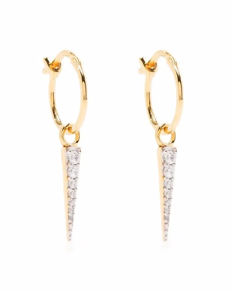 Missoma Mini Creolen mit Kristallen - Gold Gold