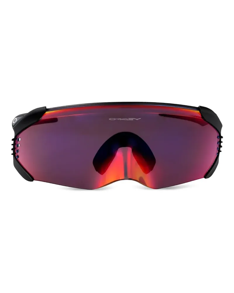 Oakley Velo Kato Sonnenbrille mit Shield-Gläsern - Schwarz Schwarz