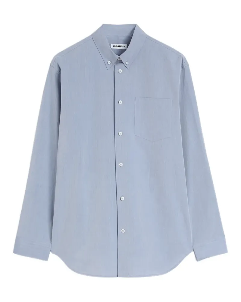 Jil Sander Hemd mit Brusttasche - Blau Blau