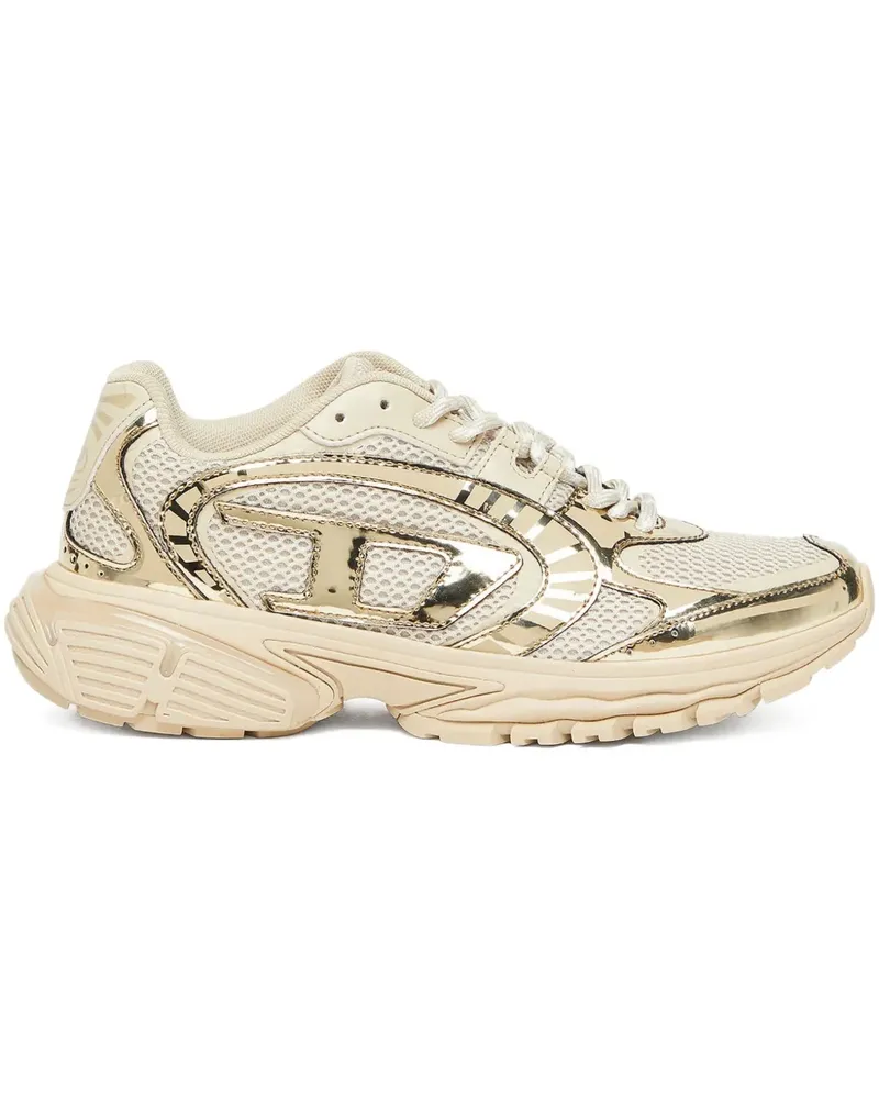 Diesel Sneakers mit Kontrasteinsätzen - Gold Gold