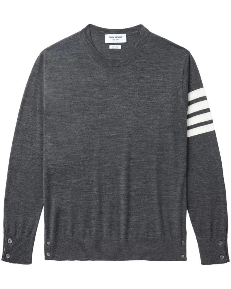 Thom Browne Pullover mit Streifen - Grau Grau
