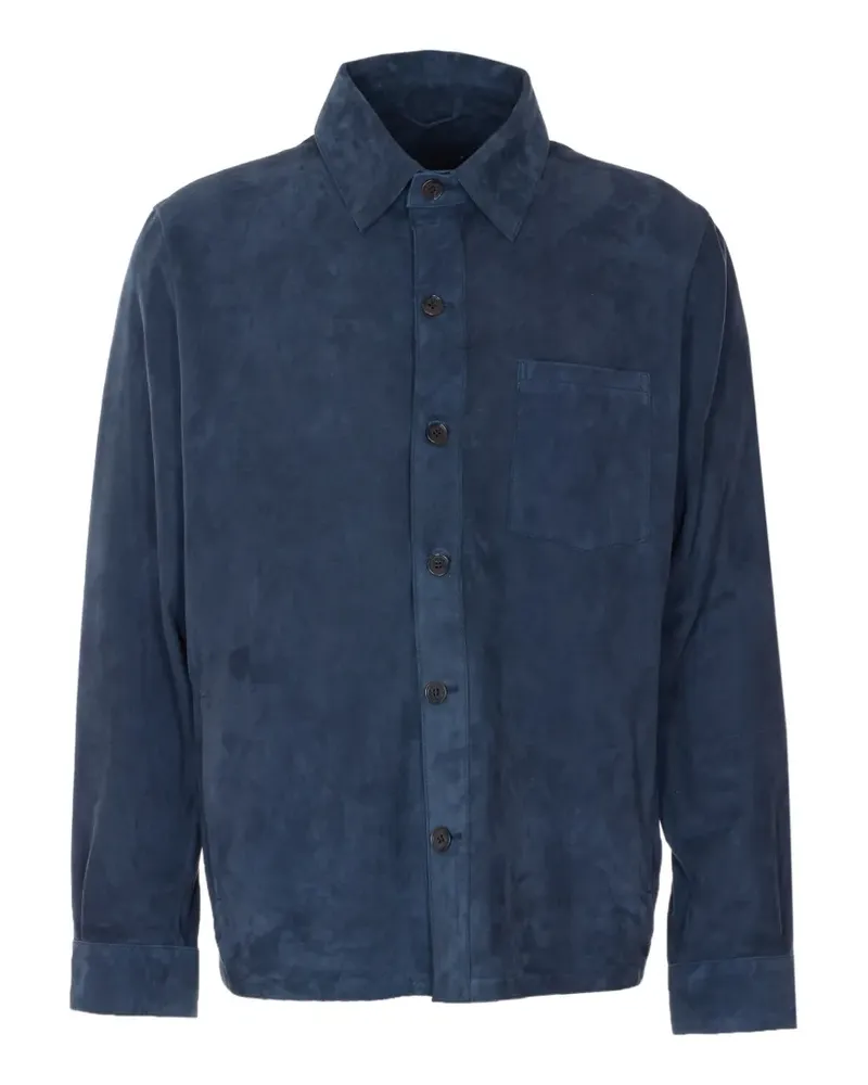 Arma button shirt - Blau Blau