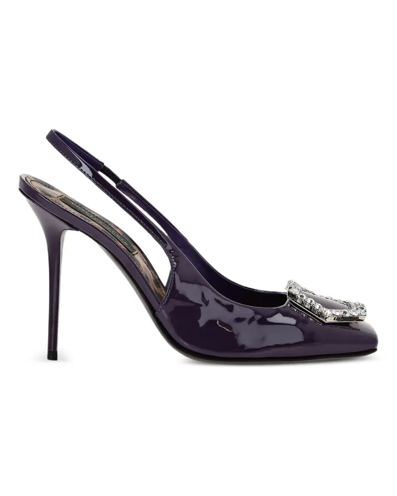 Philipp Plein Decollete Pumps mit Absatz 120mm - Violett Violett